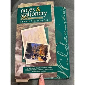 Wilderness 64 Piece Stationery Set Note Cards Envelopes Padre Publishers